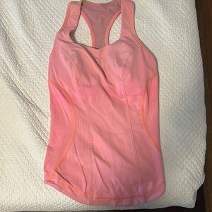 Sports tank with built in bra
